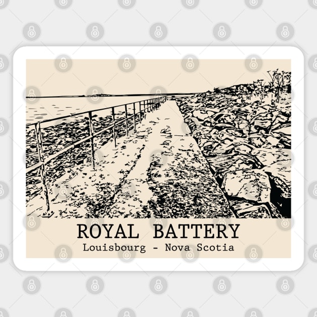 Royal Battery - Louisbourg NS Magnet by Lakeric